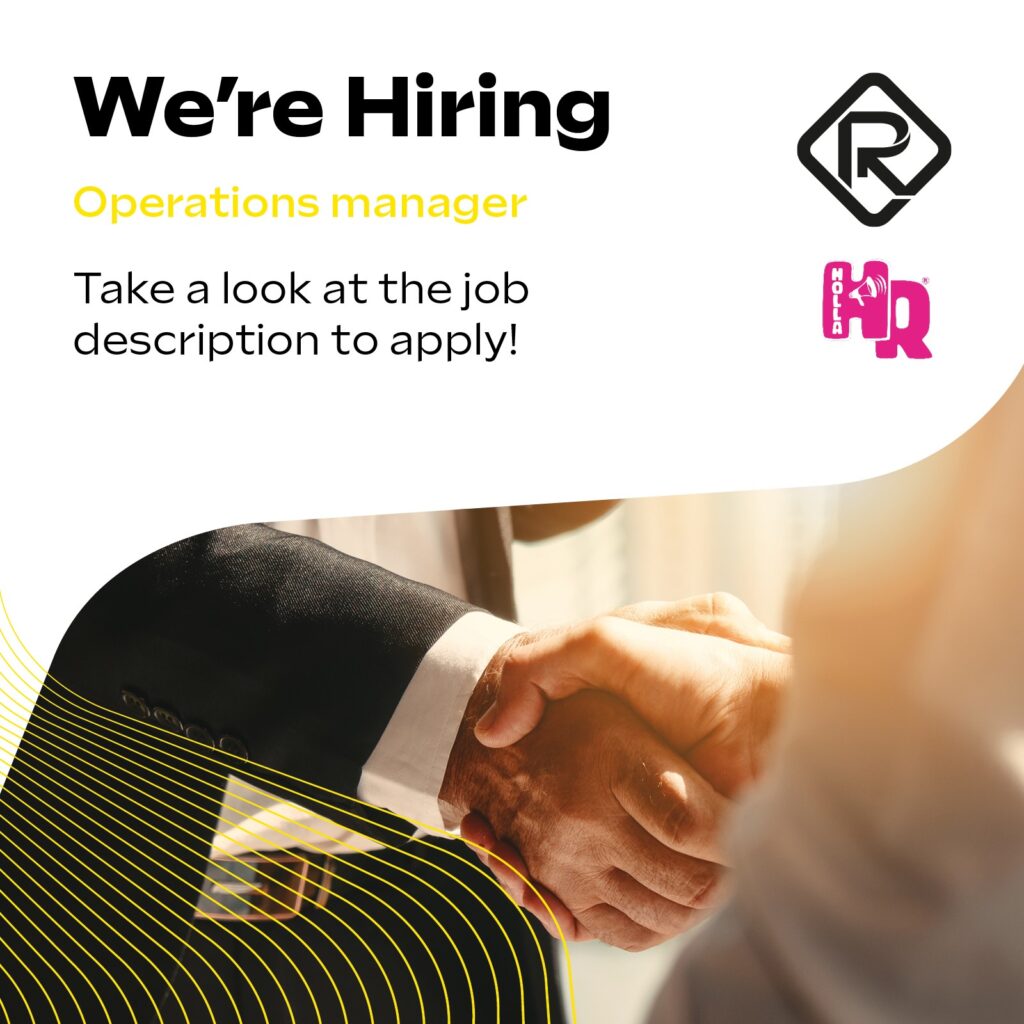 RPMG we're hiring graphic for the operations manager position