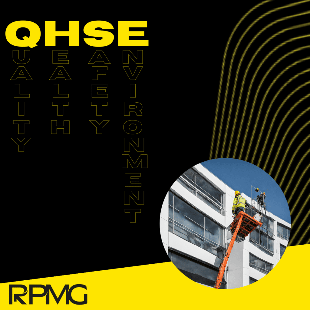 The Post Reads, "QHSE an acronym relating to, quality, health and safety, and environment"
